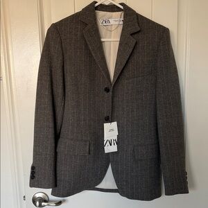 NWT Zara Wool Blend Blazer